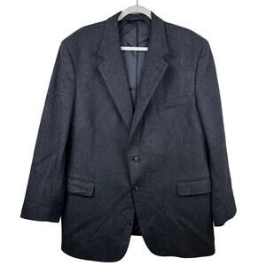 Joseph & Lyman Bloomingdales Cashmere Sport Coat Blazer Jacket Charcoal Gray 48R